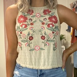 Coco and Jaimeson embroidered tank top